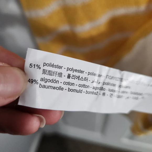 NWT Zara yellow and white striped open knit preppy vest lagenlook oversized SM - Picture 8 of 9